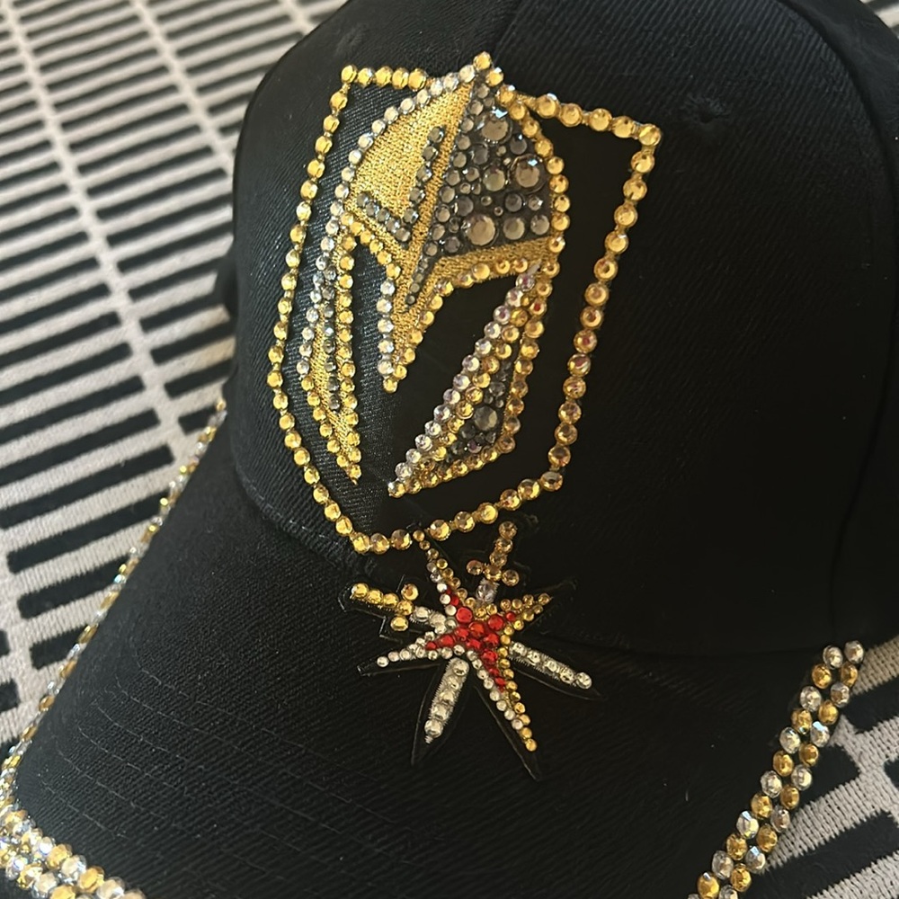 Vegas golden knights bling hat